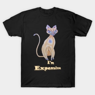 I'm Expensive, Cat Caricature T-Shirt